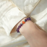 OZ Dorothy Series PL1001 Amethyst, Turquoise & Southern Red Agate Bracelet